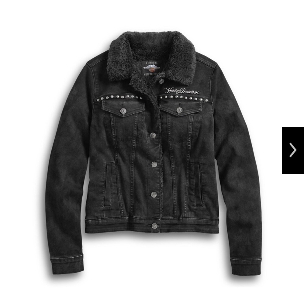 Harley-Davidson Sherpa Fleece Denim Jacket NWT